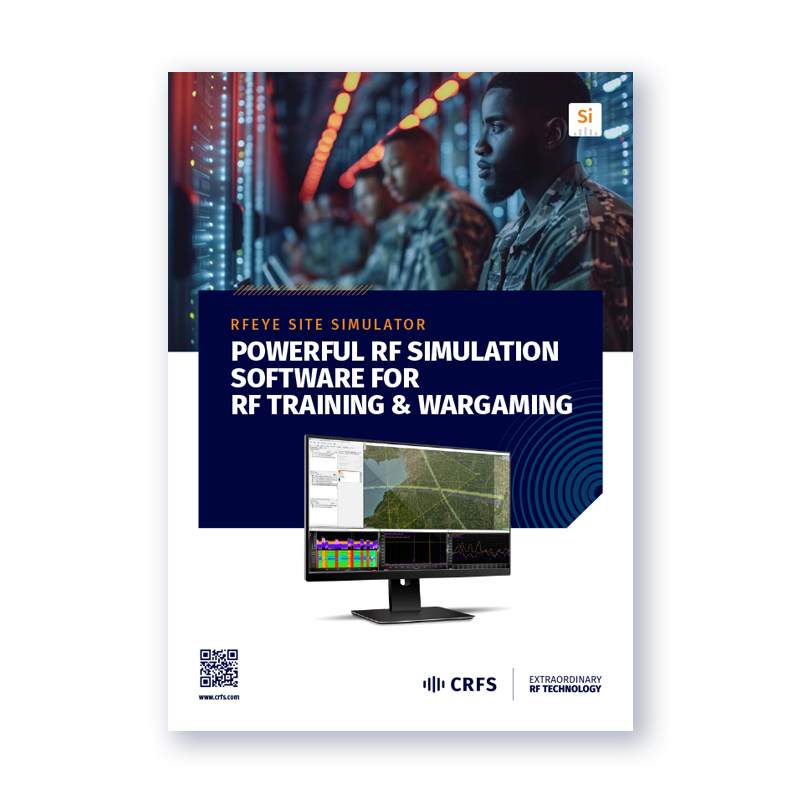 RF simulation software for RF training & wargaming