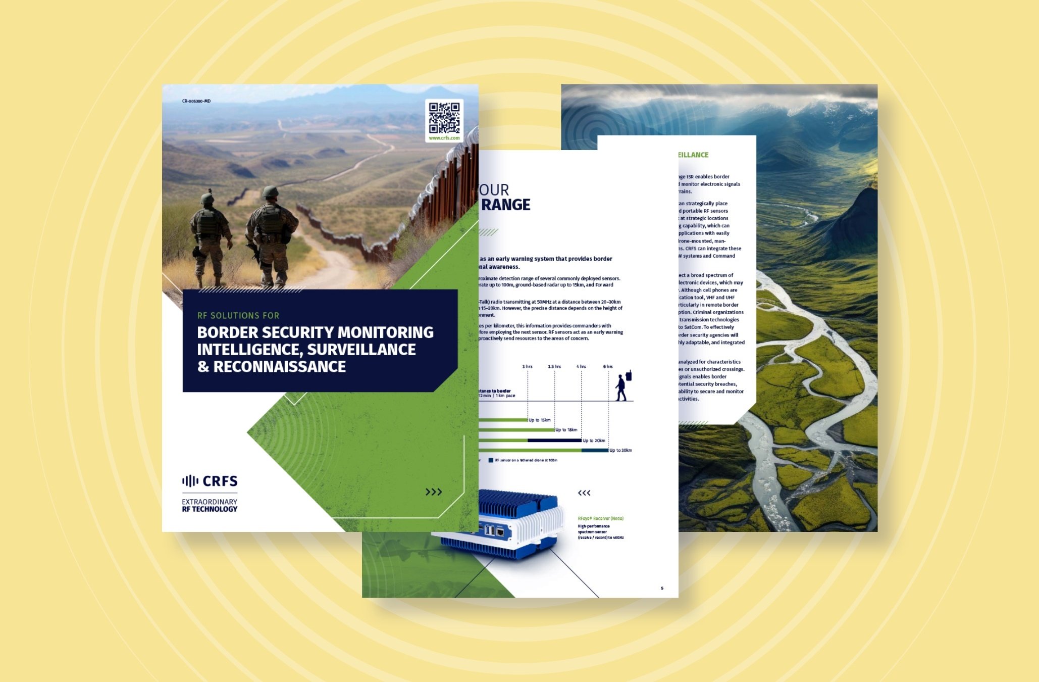 RF solutions for border security monitoring intelligence, surveillance & reconnaissance