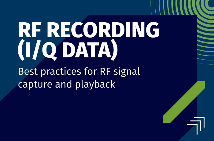 RF recording (I/Q data)